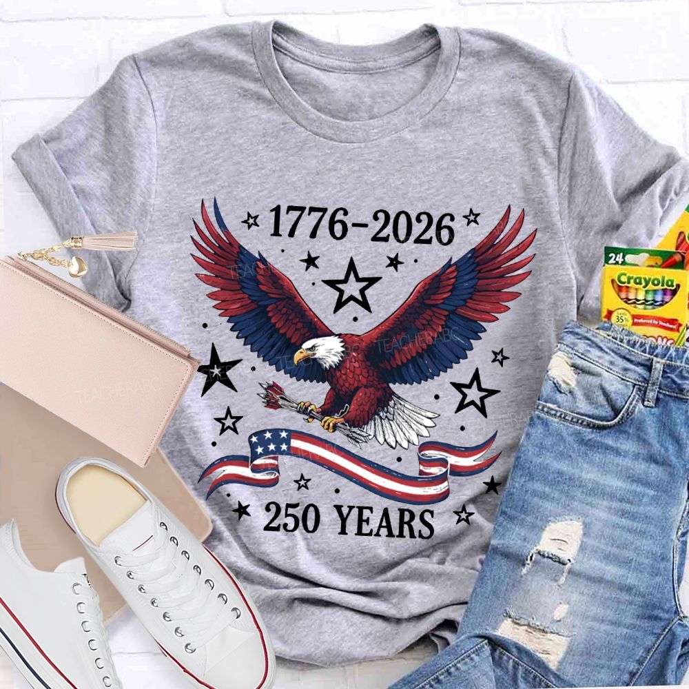 1776-2026 250 Years Anniversary Bald Eagle T-shirt