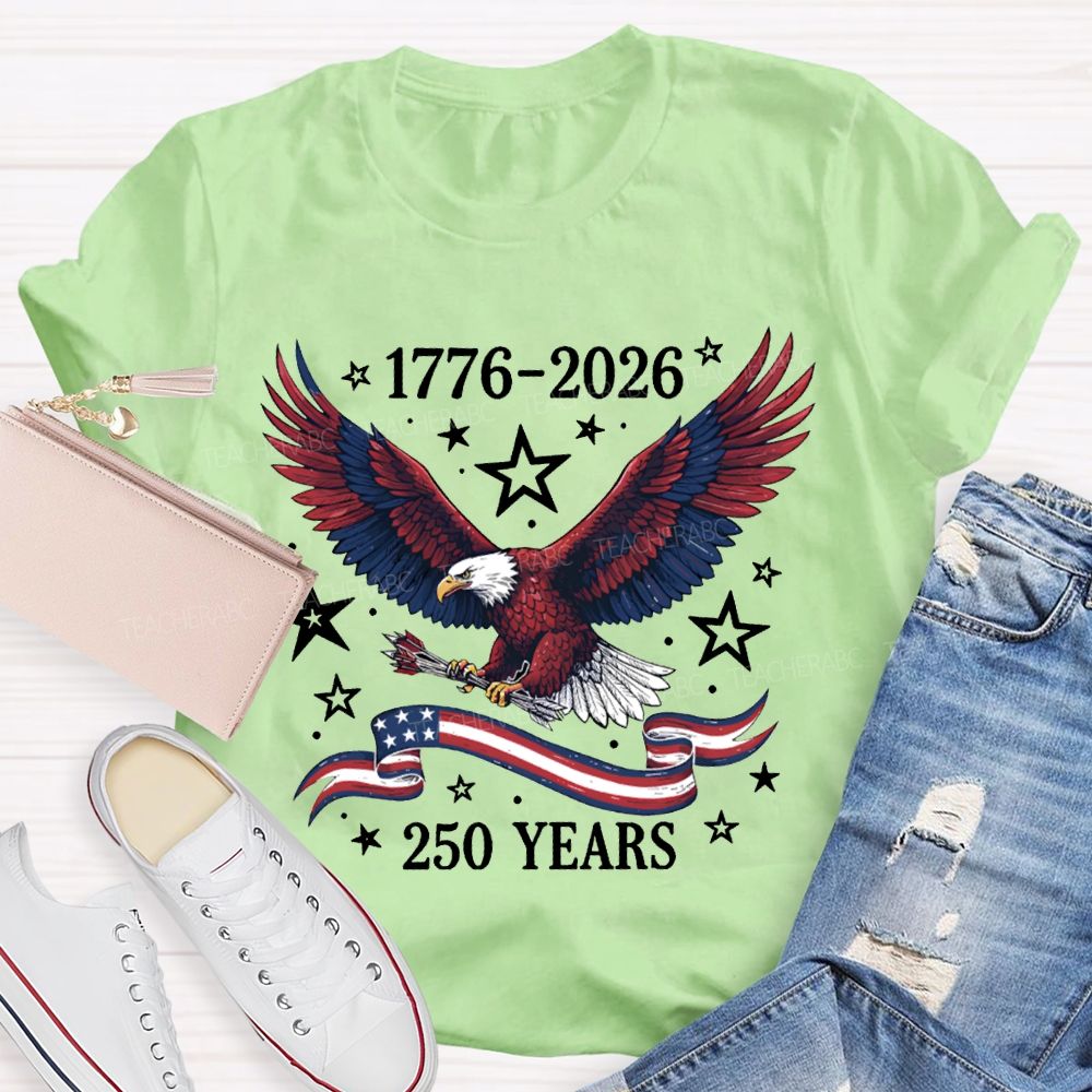 1776-2026 250 Years Anniversary Bald Eagle T-shirt