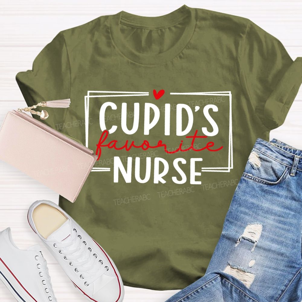 Cupid'S Favorite Nurse Valentine'S Day T-shirt