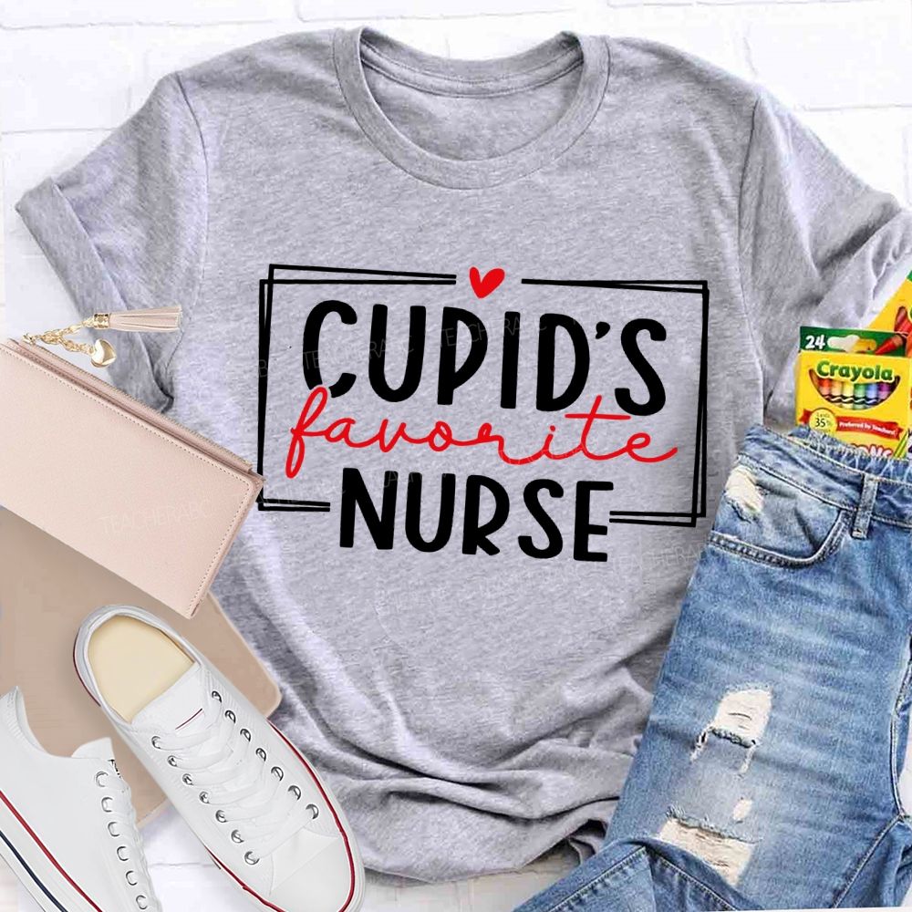 Cupid'S Favorite Nurse Valentine'S Day T-shirt