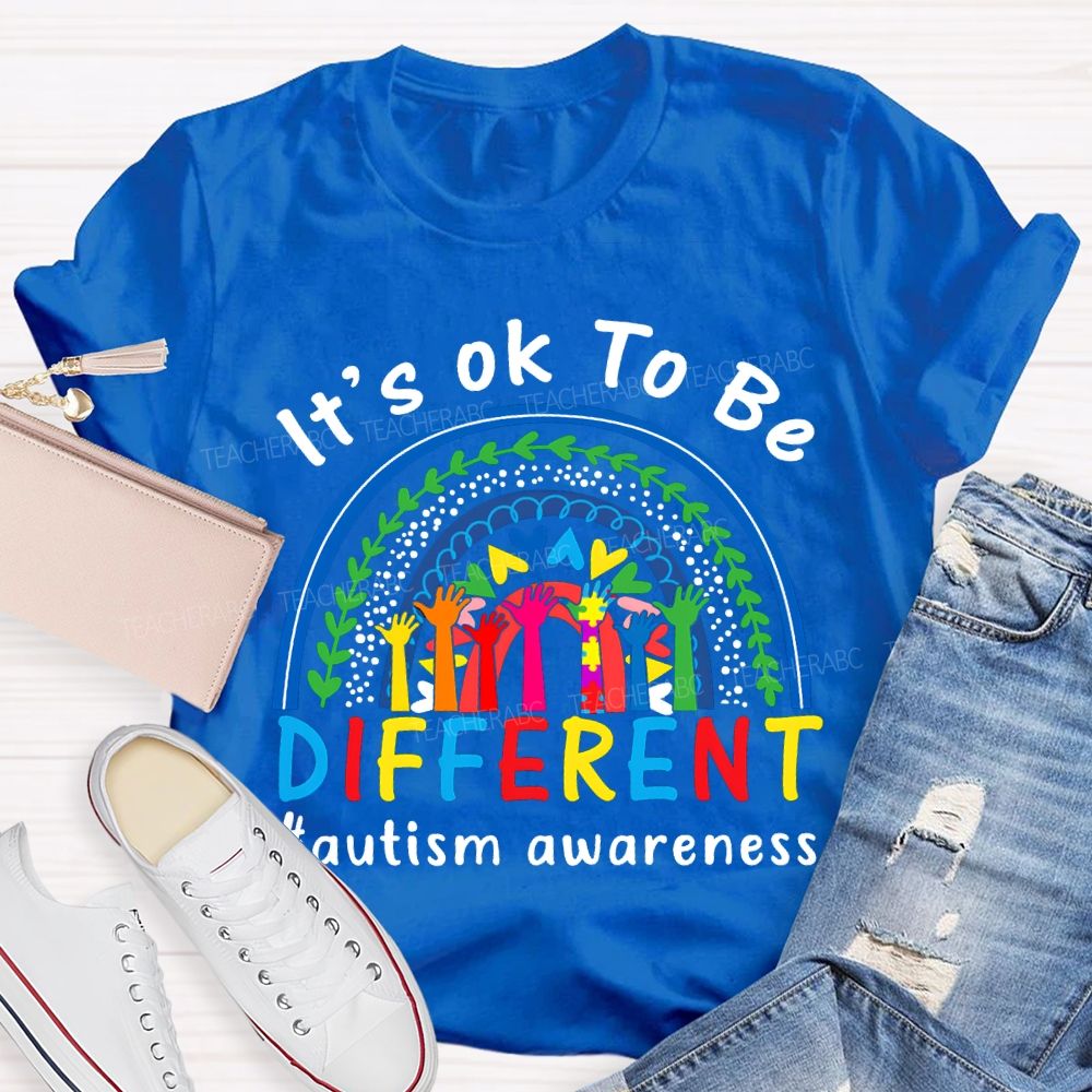 It'S Ok Be Be Different Autism Awareness T-shirt
