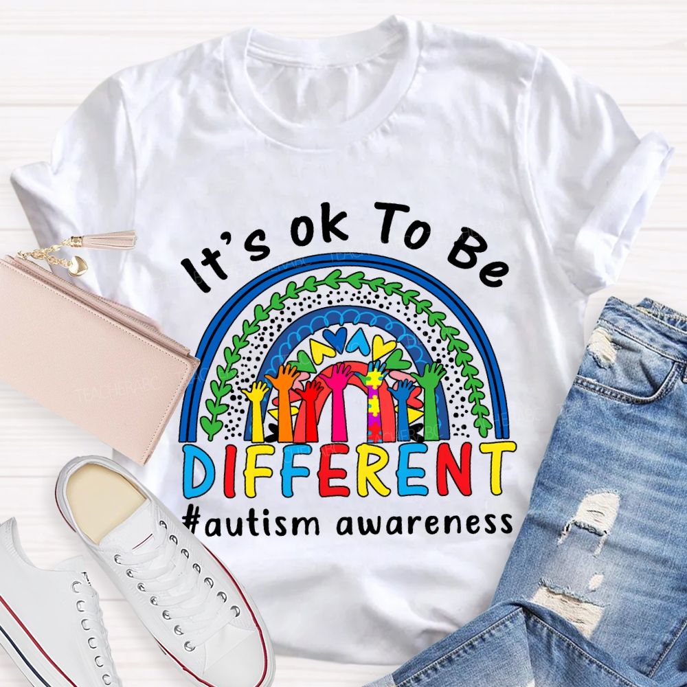 It'S Ok Be Be Different Autism Awareness T-shirt