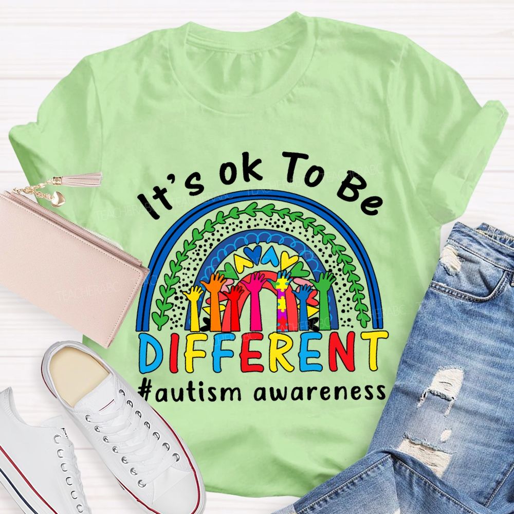 It'S Ok Be Be Different Autism Awareness T-shirt