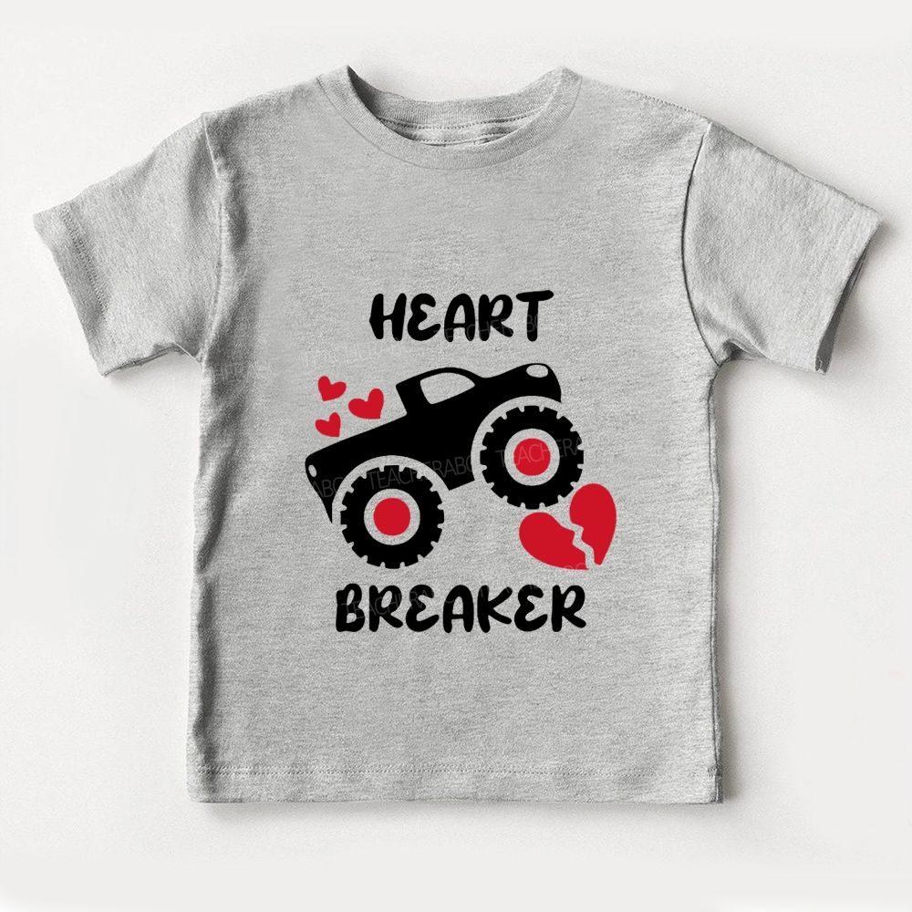 Heart Breaker Retro Valentine'S Day Design Toddler T-shirts