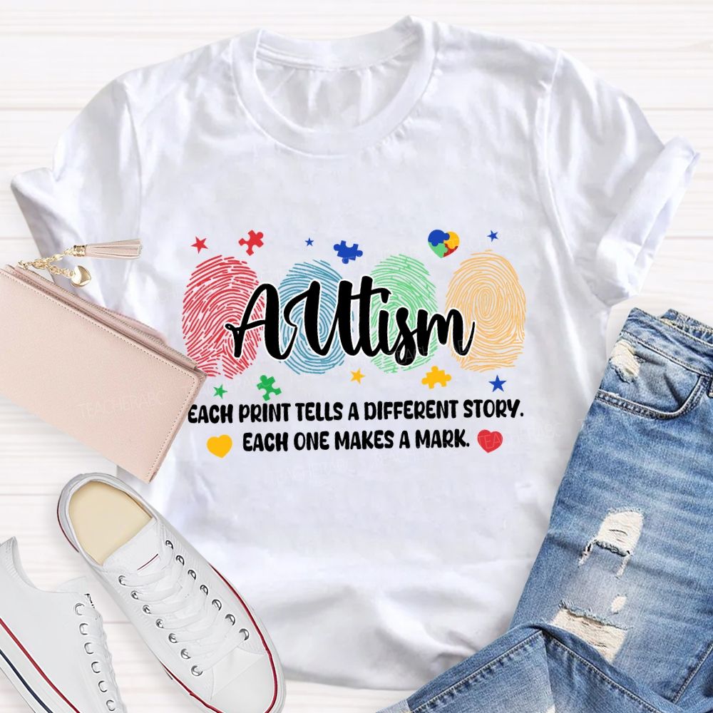 Each Print Tells A Different Story Each One Makes A Mark Puzzle T-shirt