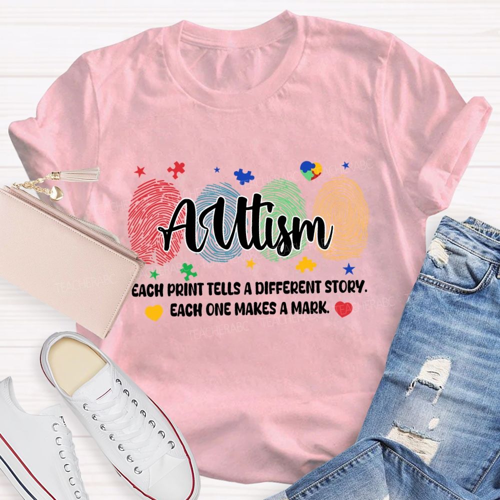 Each Print Tells A Different Story Each One Makes A Mark Puzzle T-shirt