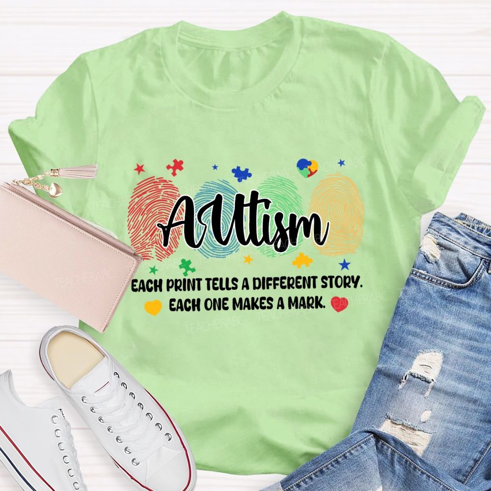 Each Print Tells A Different Story Each One Makes A Mark Puzzle T-shirt