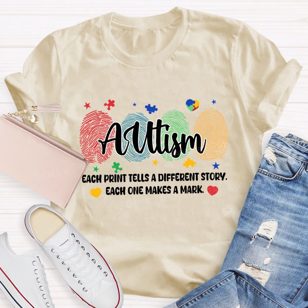 Each Print Tells A Different Story Each One Makes A Mark Puzzle T-shirt