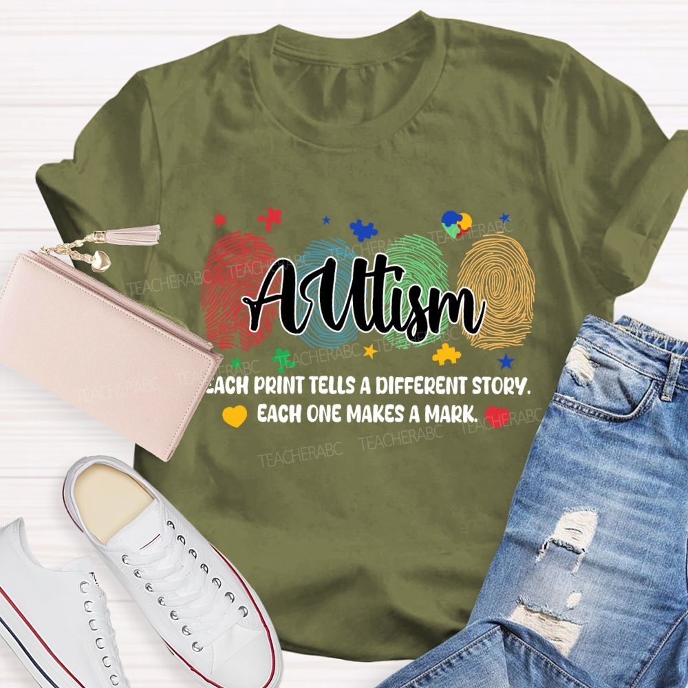 Each Print Tells A Different Story Each One Makes A Mark Puzzle T-shirt