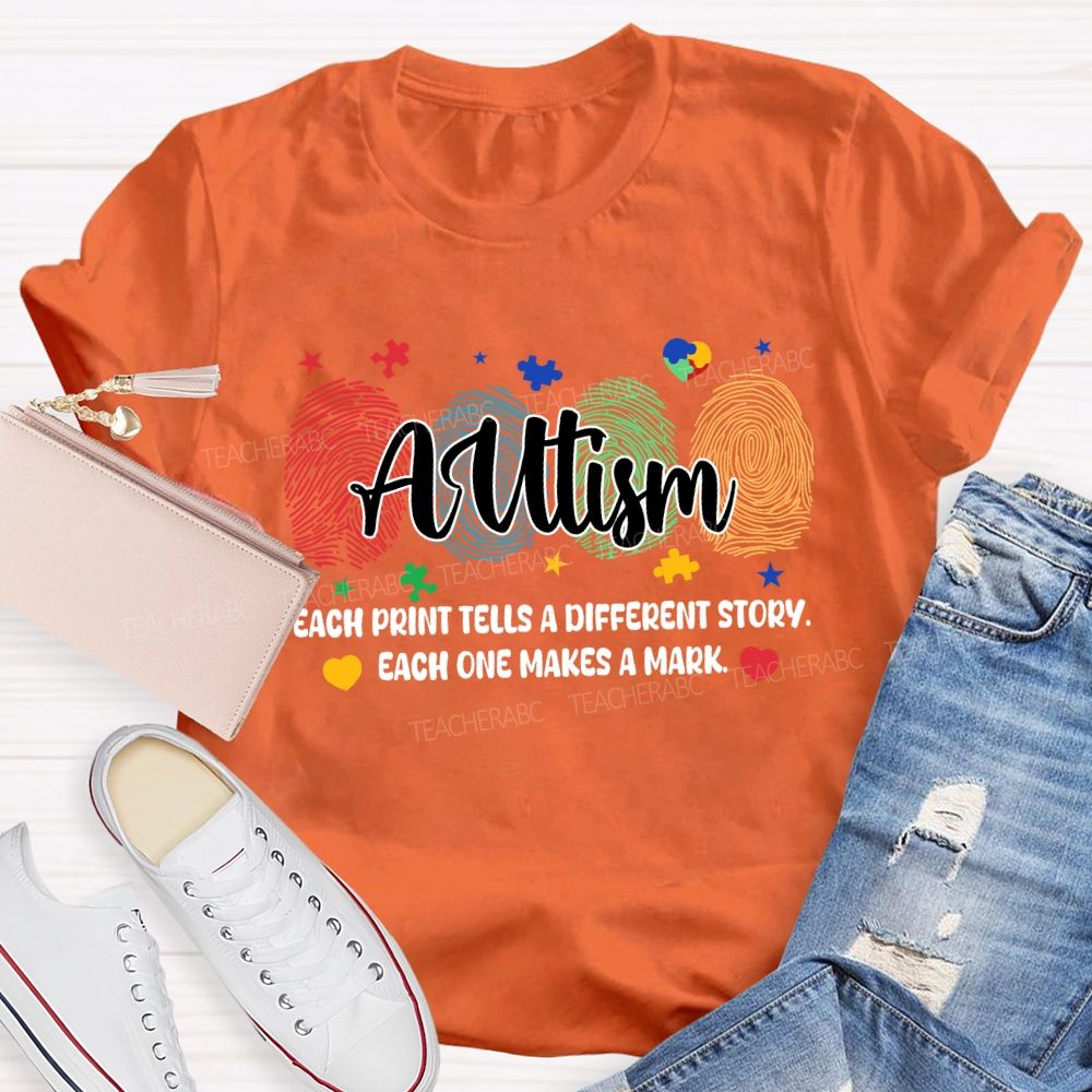 Each Print Tells A Different Story Each One Makes A Mark Puzzle T-shirt