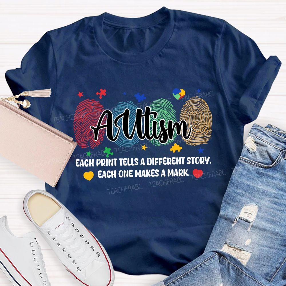 Each Print Tells A Different Story Each One Makes A Mark Puzzle T-shirt