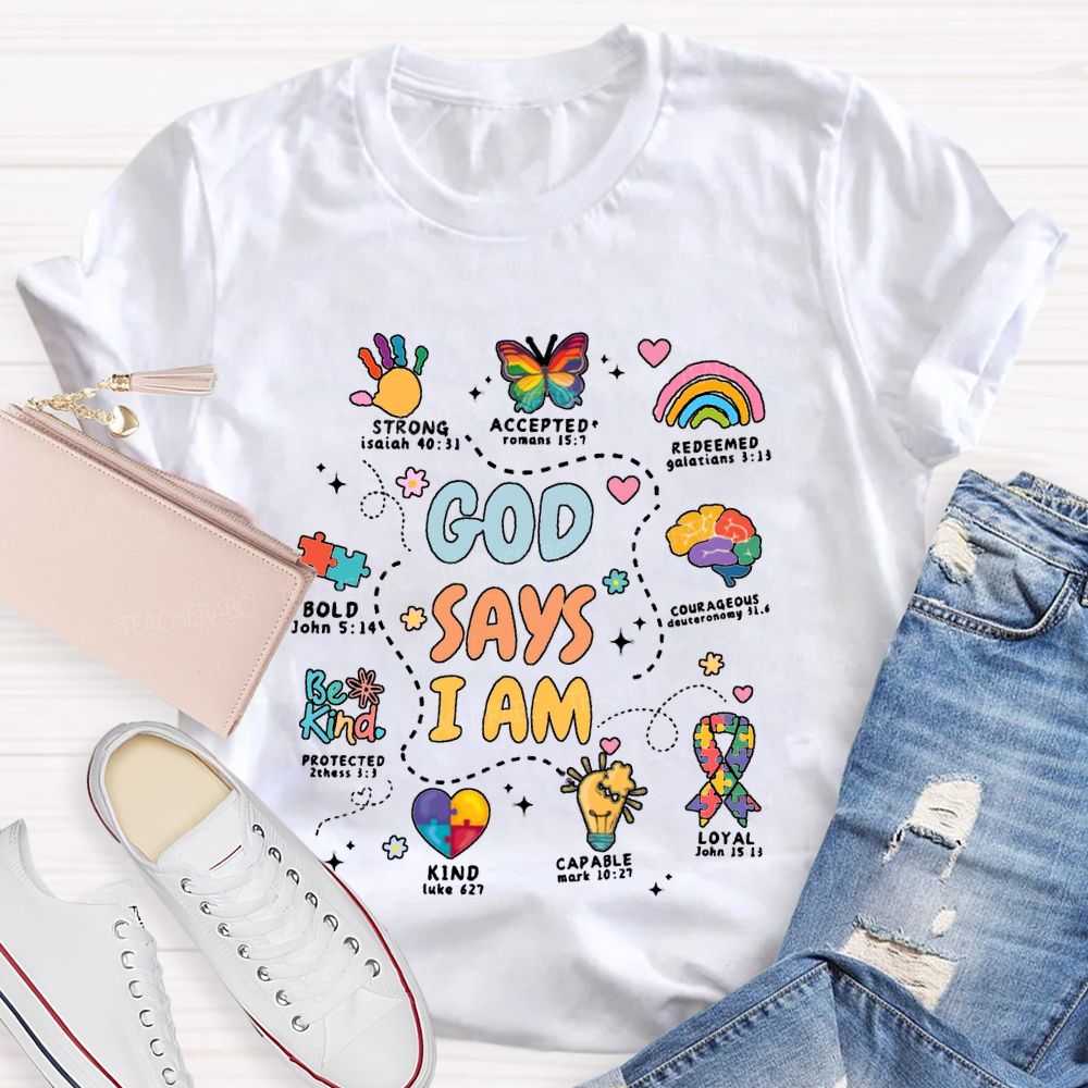 God Say I Am Strong Accepted Redeemed T-shirt