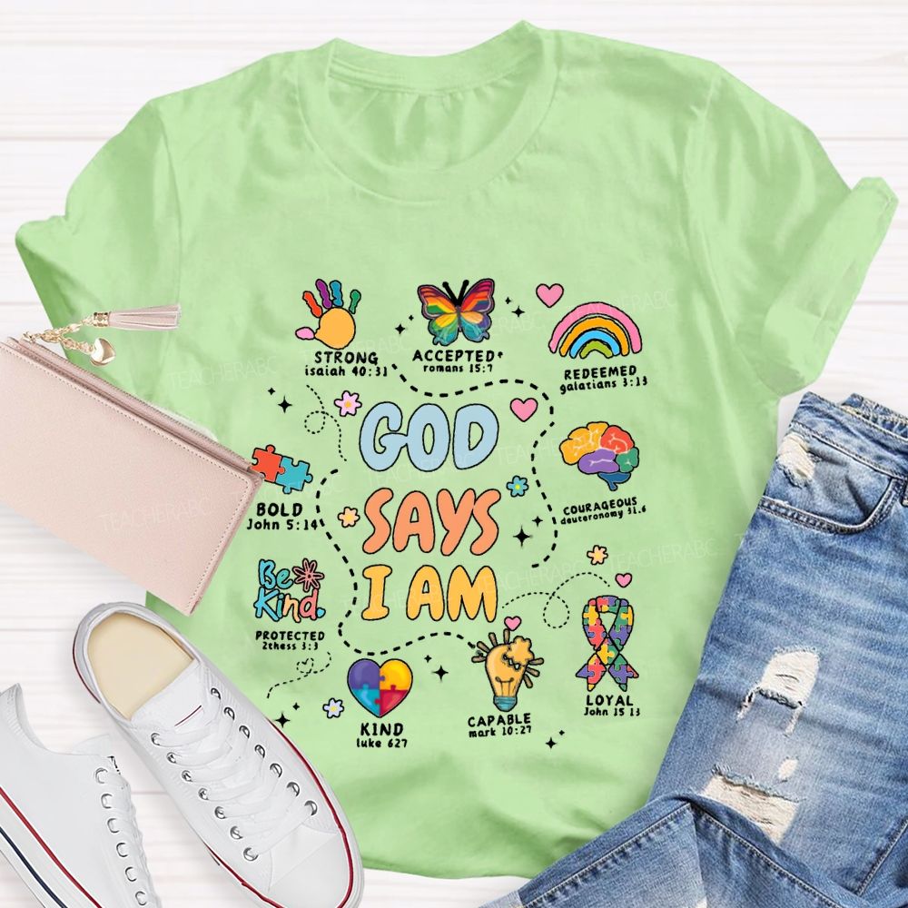 God Say I Am Strong Accepted Redeemed T-shirt