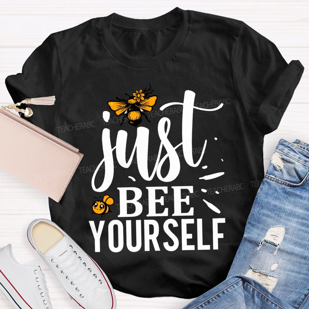 Just Bee Yourself Honey Stamping T-shirt