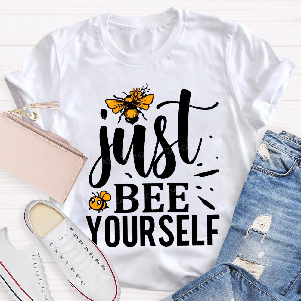 Just Bee Yourself Honey Stamping T-shirt