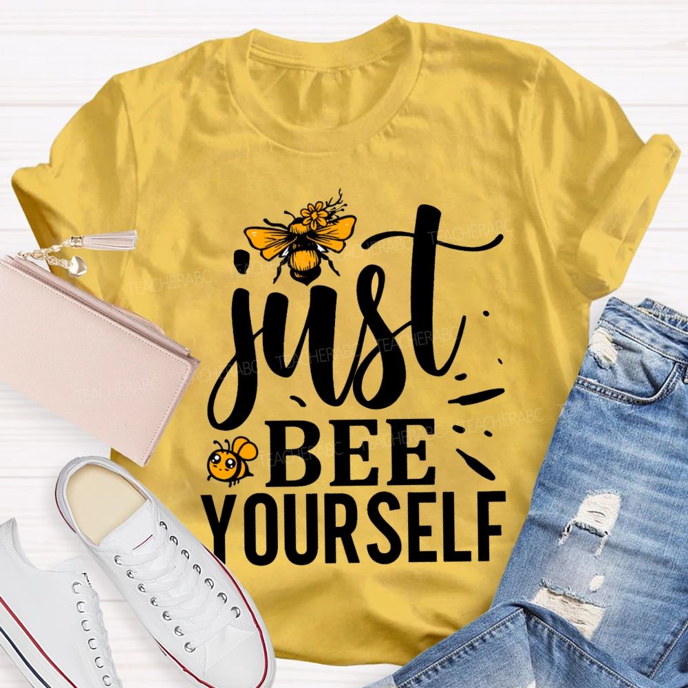 Just Bee Yourself Honey Stamping T-shirt