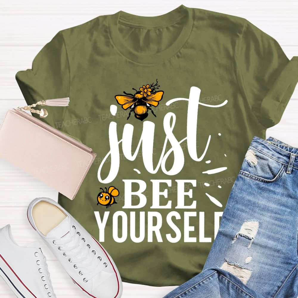 Just Bee Yourself Honey Stamping T-shirt