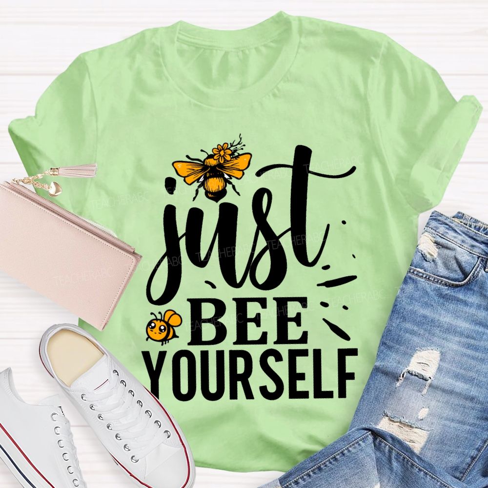 Just Bee Yourself Honey Stamping T-shirt