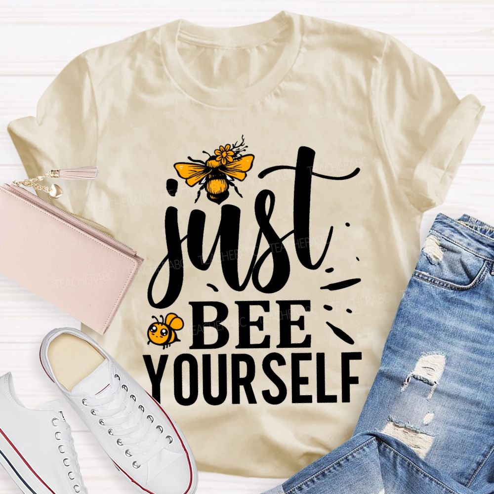 Just Bee Yourself Honey Stamping T-shirt