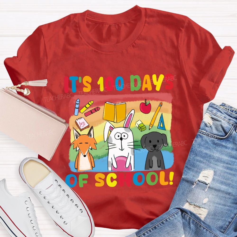 It'S 100 Days Of School With Friends T-Shirt