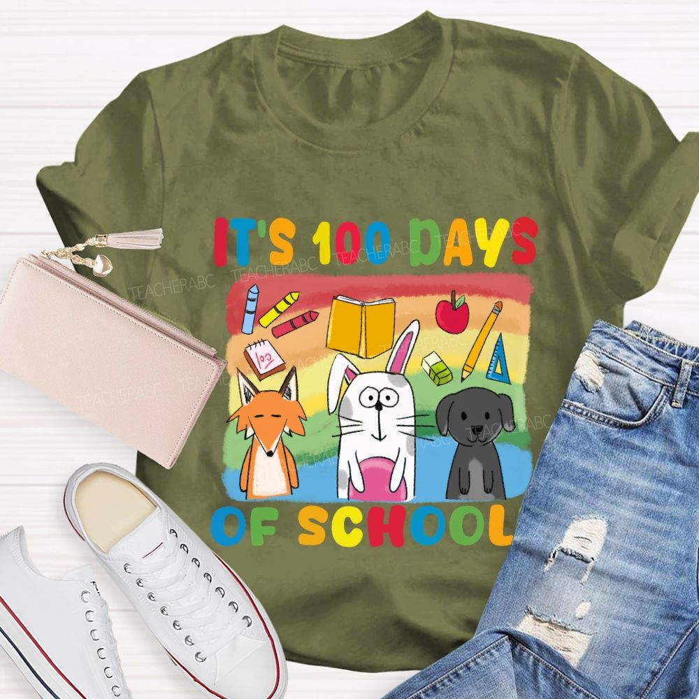 It'S 100 Days Of School With Friends T-Shirt