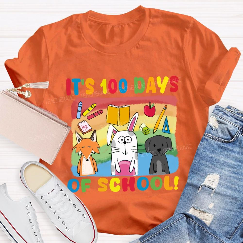 It'S 100 Days Of School With Friends T-Shirt