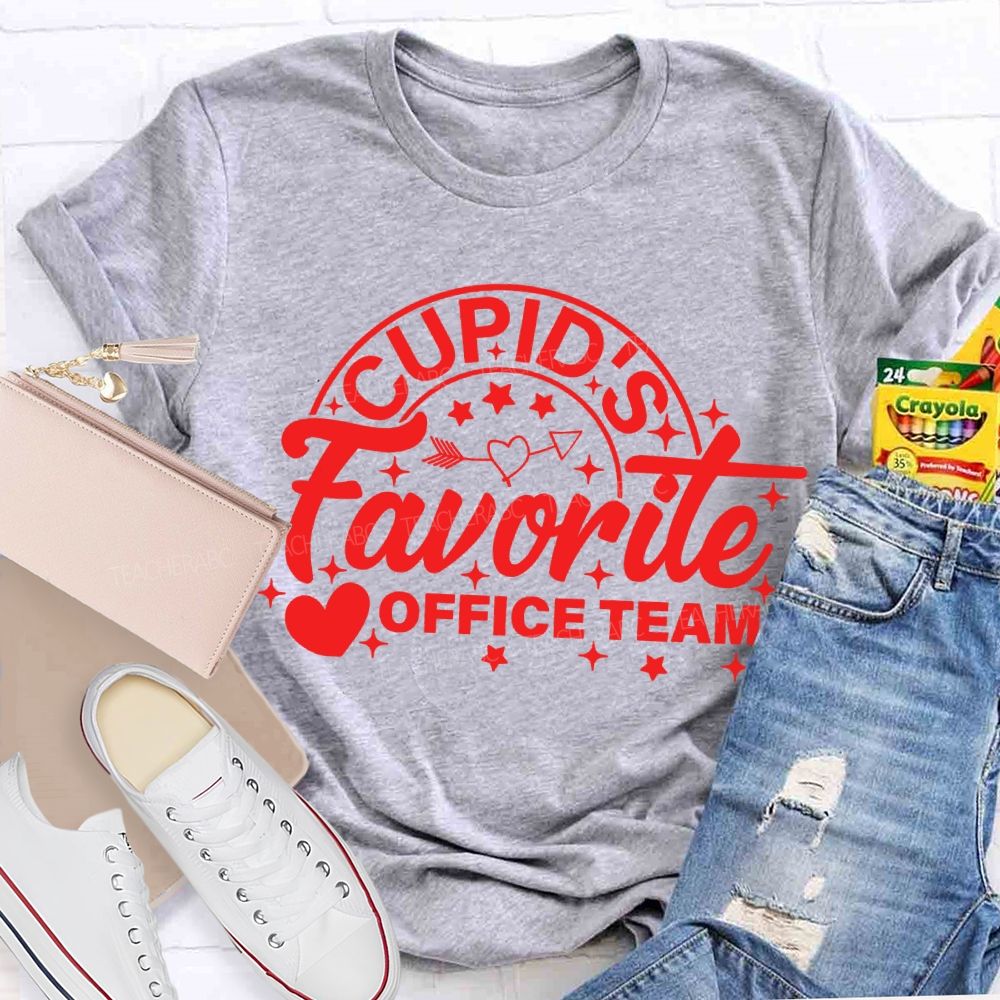 Cupid'S Favorite Office Team Valentine'S Day T-shirt