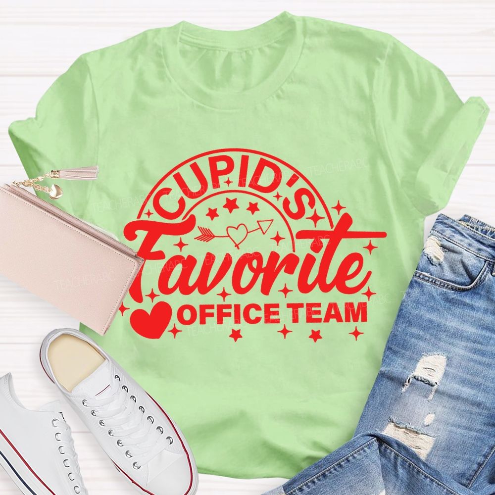 Cupid'S Favorite Office Team Valentine'S Day T-shirt