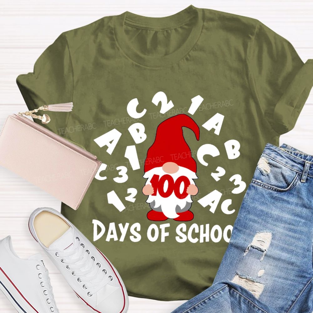 100 Days Of School Dwarfs And The English Alphabet T-shirt