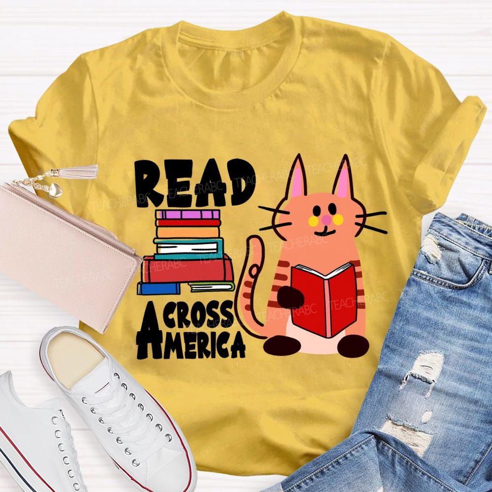 Read Across America A Kitten Who Loves Reading T-Shirt