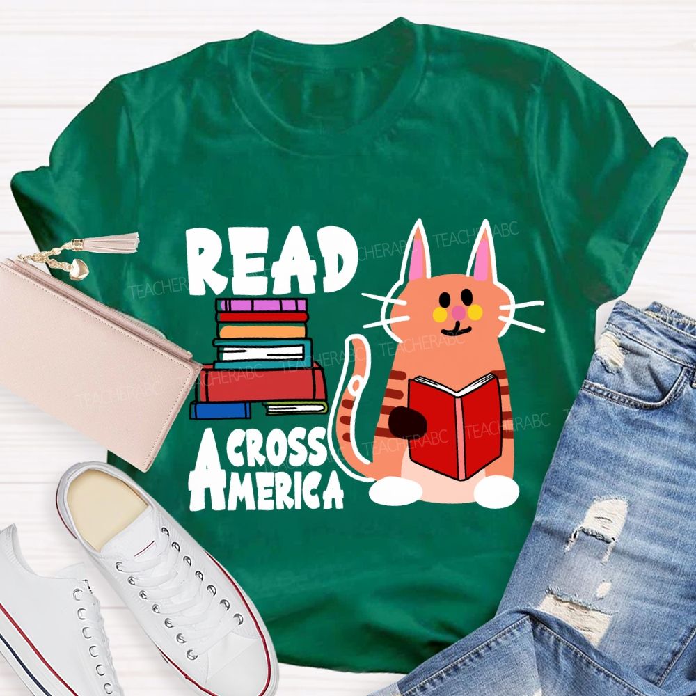 Read Across America A Kitten Who Loves Reading T-Shirt