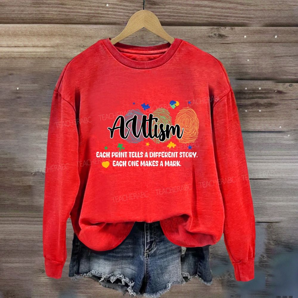 Each Print Tells A Different Story Each One Makes A Mark Puzzle Sweatshirt