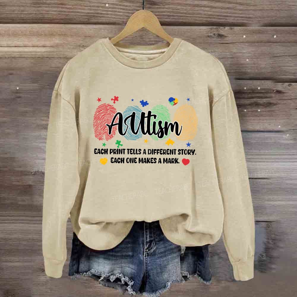 Each Print Tells A Different Story Each One Makes A Mark Puzzle Sweatshirt