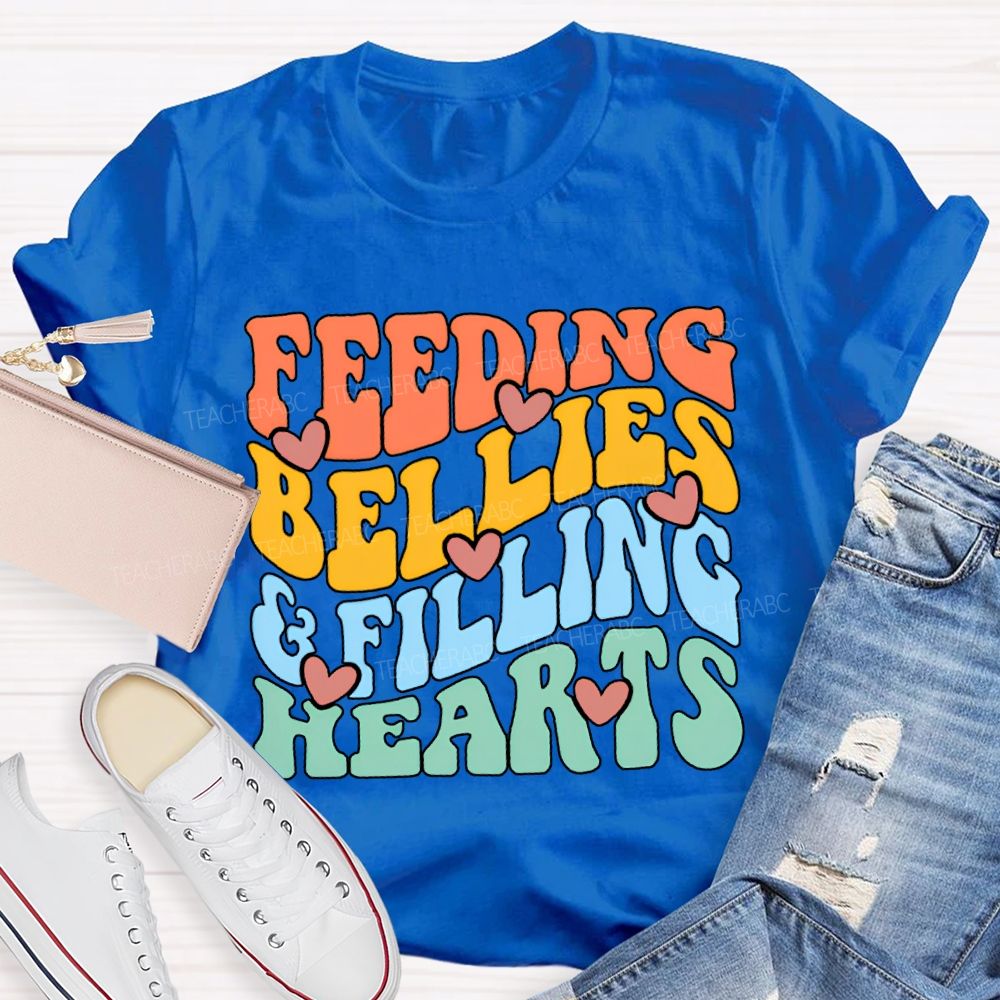 Feeding Bellies Efiling Hearts Special Education T-shirt