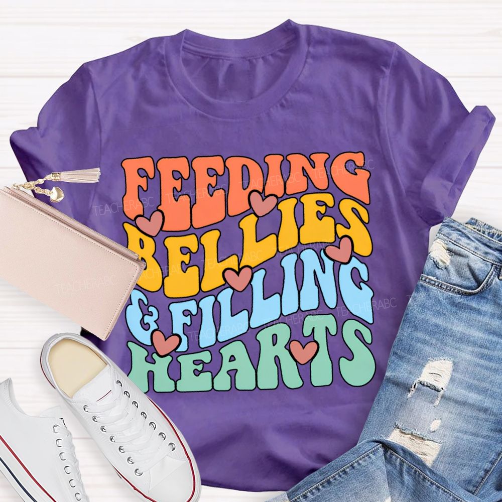 Feeding Bellies Efiling Hearts Special Education T-shirt