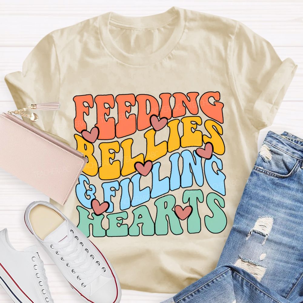 Feeding Bellies Efiling Hearts Special Education T-shirt