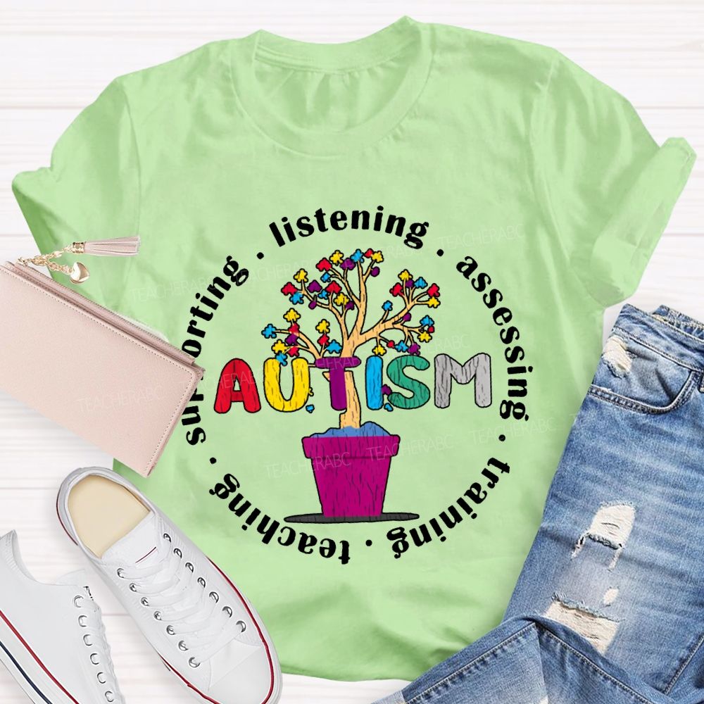Autism Listening Assessing Training Teaching T-shirt