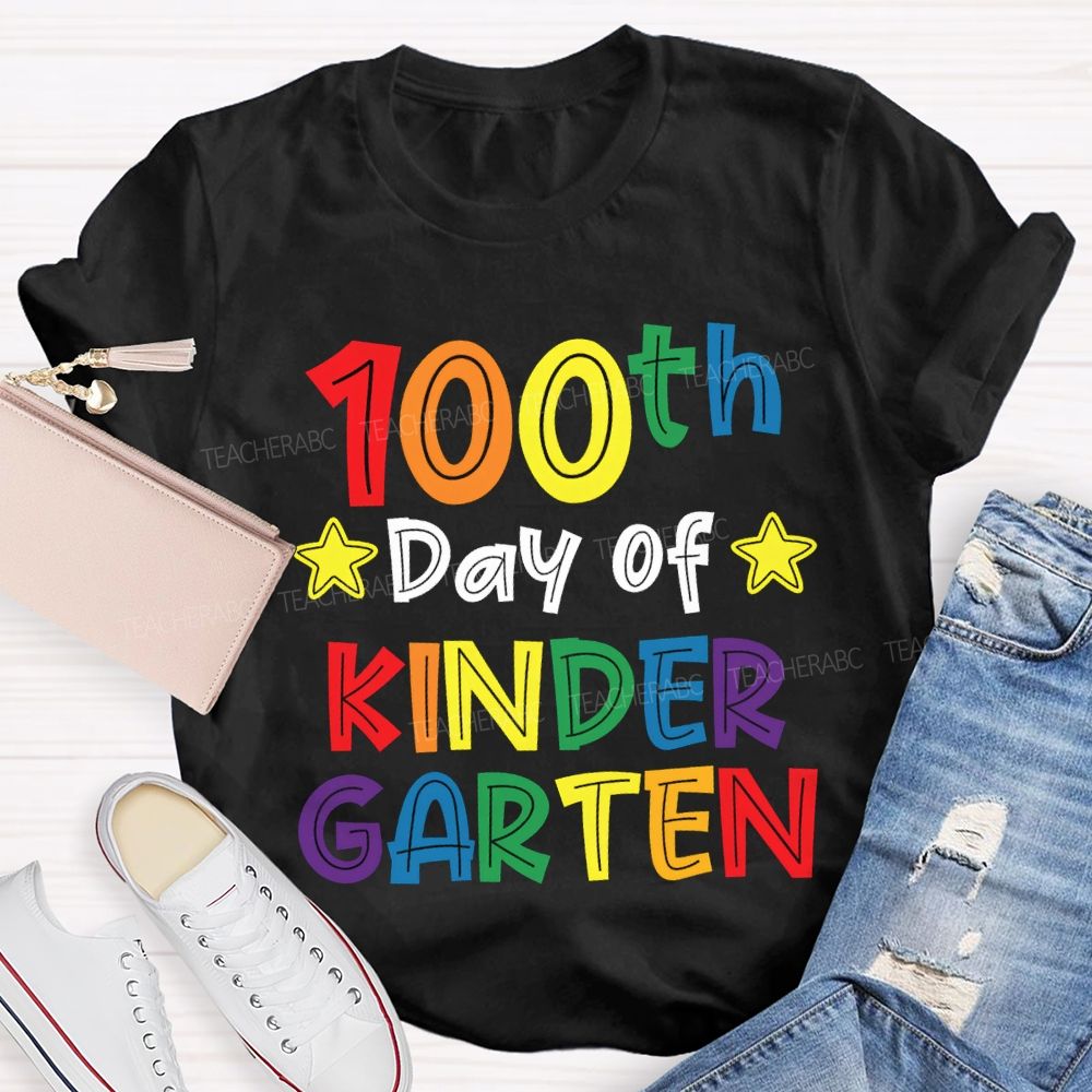 Personalized Grade 100th Day Of Kindergarten T-shirt