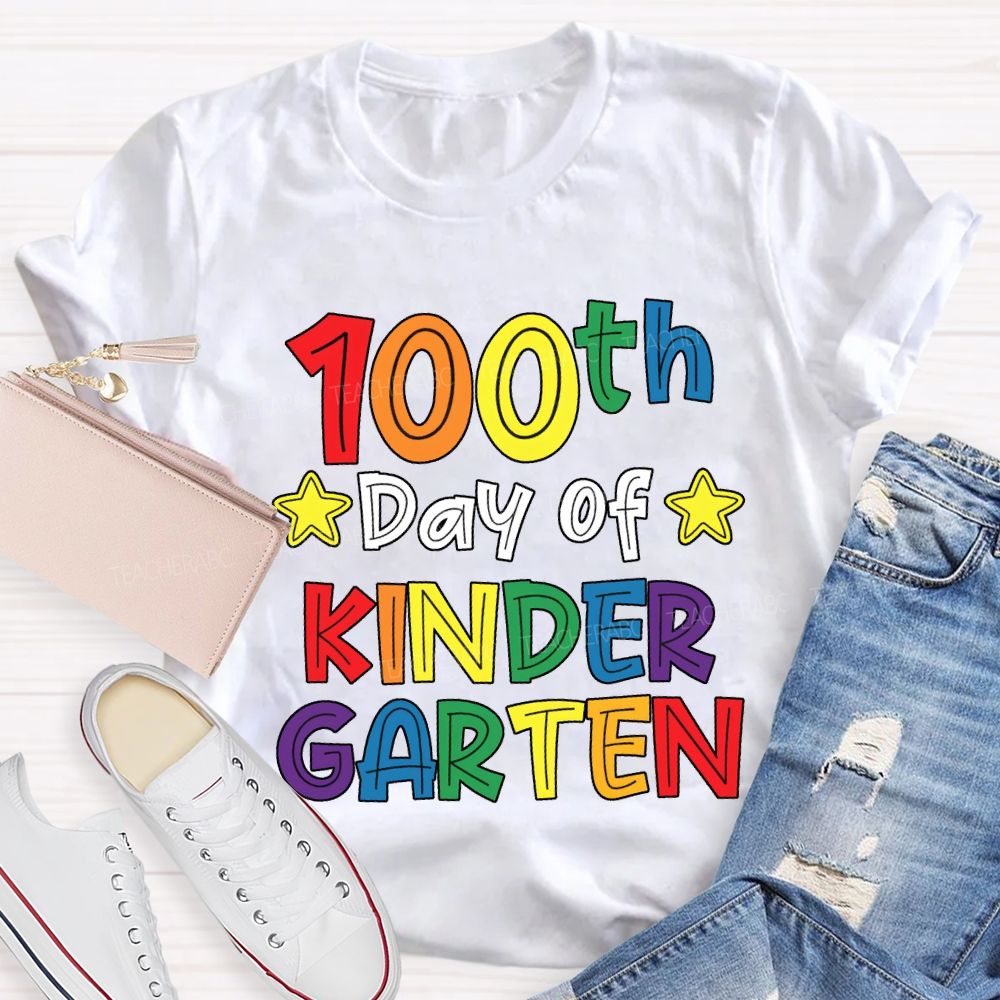 Personalized Grade 100th Day Of Kindergarten T-shirt