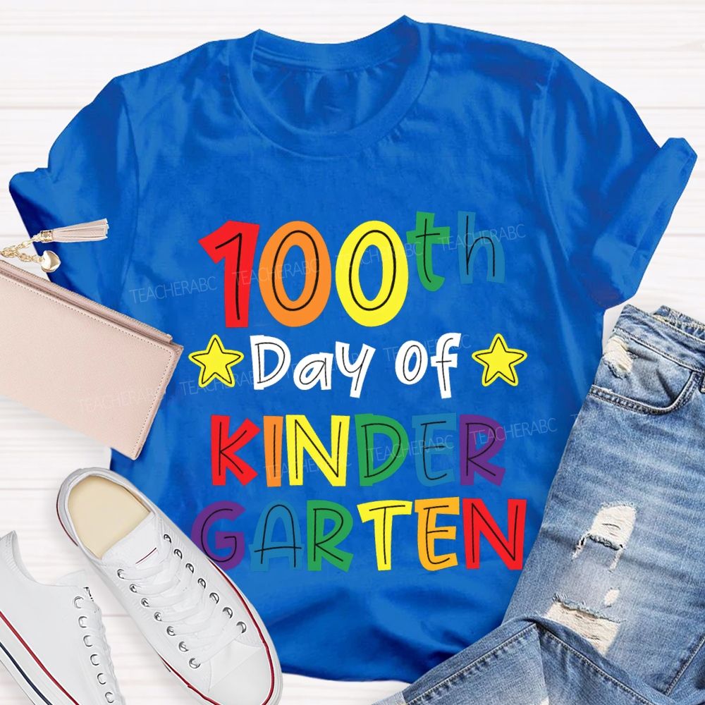 Personalized Grade 100th Day Of Kindergarten T-shirt