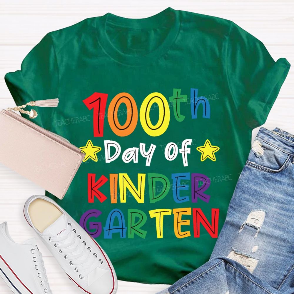 Personalized Grade 100th Day Of Kindergarten T-shirt