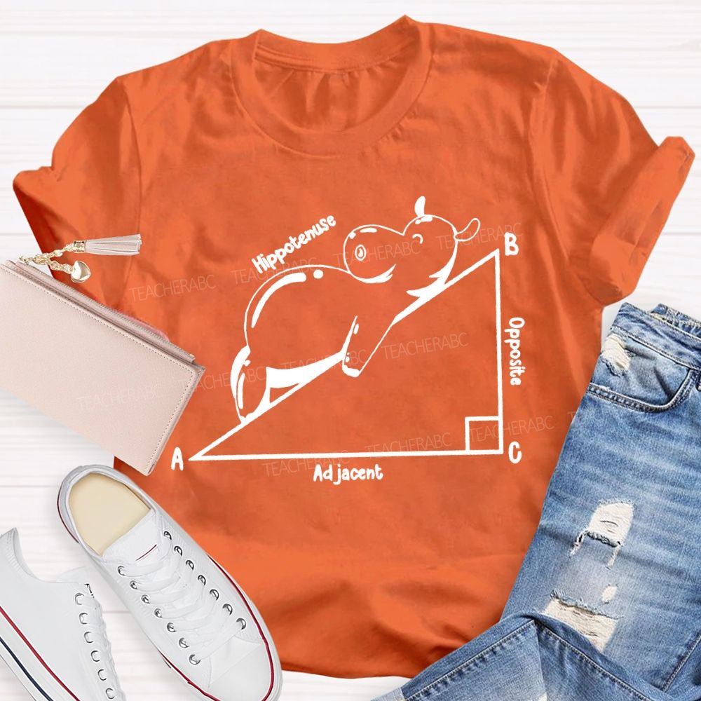 Opposite Adjacent Hypotenuse Math Teacher T-shirt