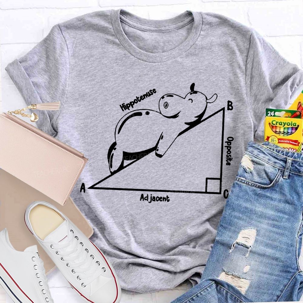 Opposite Adjacent Hypotenuse Math Teacher T-shirt