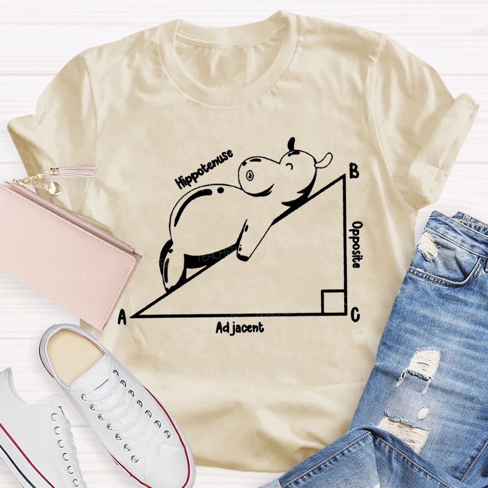 Opposite Adjacent Hypotenuse Math Teacher T-shirt