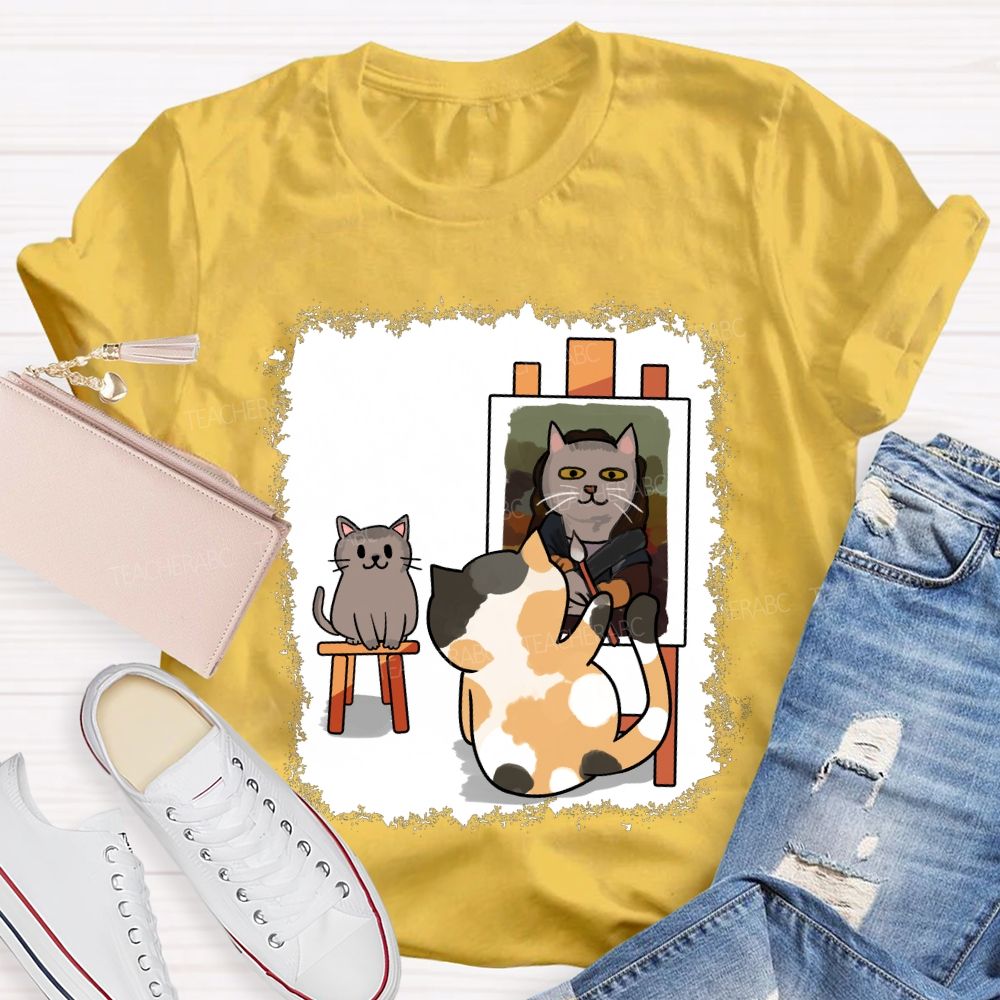 Cats And Portraits Of Cats Art Teacher T-shirt