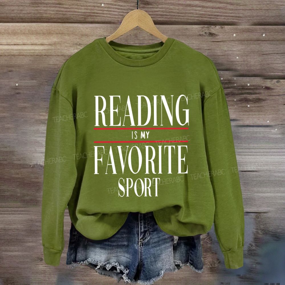 Reading Is My Favorite Sport Sweatshirt