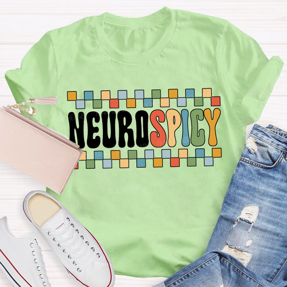 Neurodivergent Neurospicy Autism Acceptance Neurodiversity T-shirt