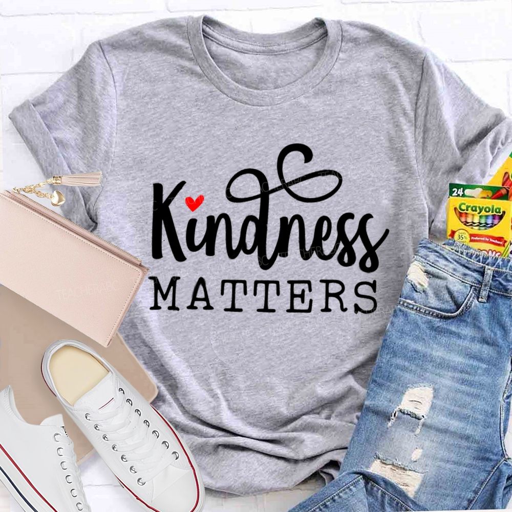 Kindness Matters Red Heart T-Shirt
