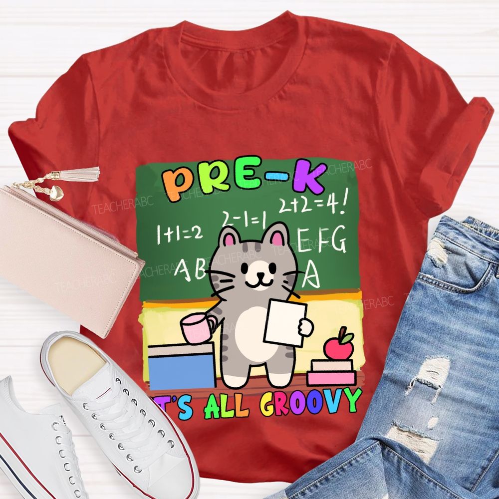 Personalized Grade It's All Groovy The Cat T-shirt