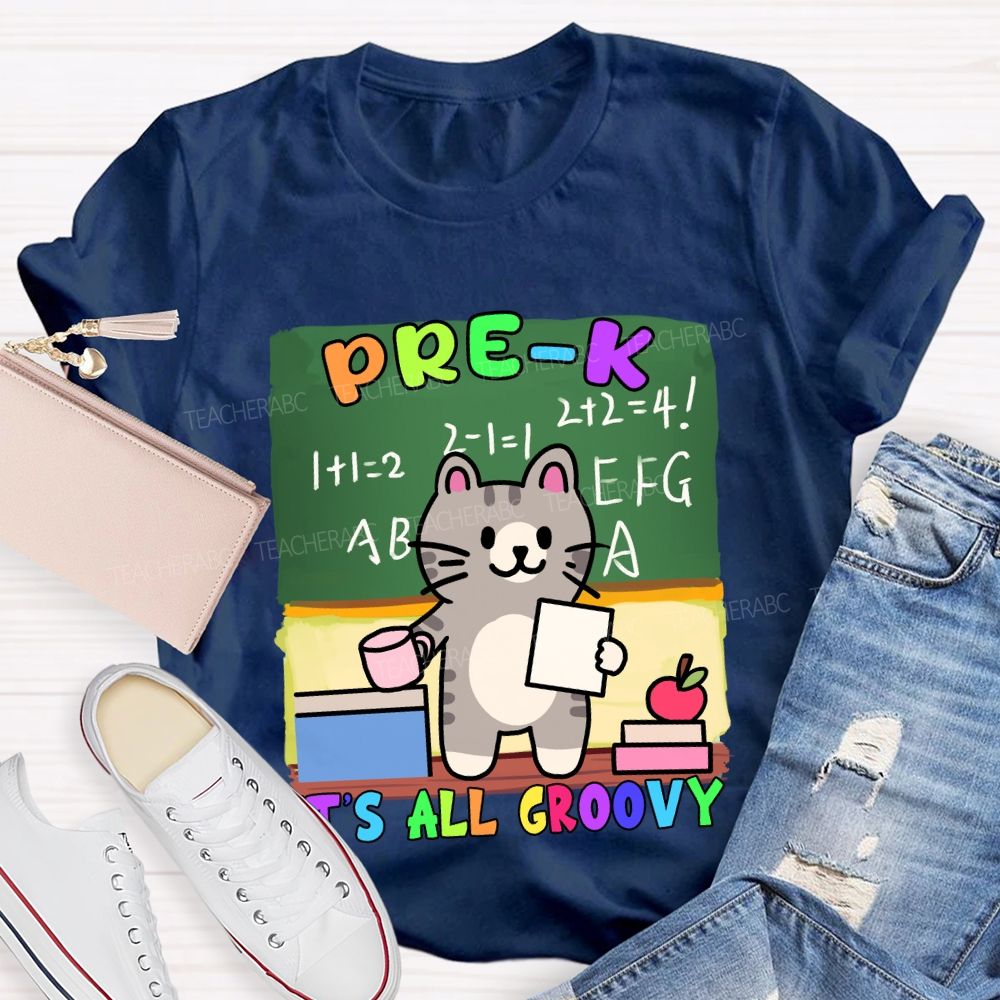 Personalized Grade It's All Groovy The Cat T-shirt